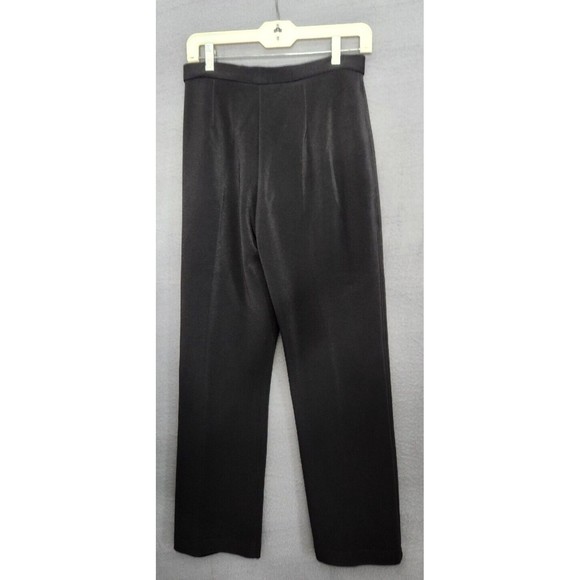 Chicos Design Pants Womens Size S (1) Black Pull On‎ Stretch Casual Fit Wide Leg - Picture 2 of 8